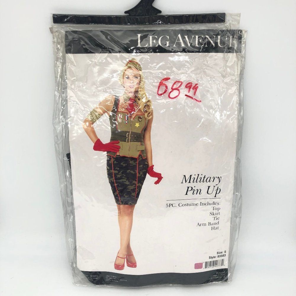 New Leg Avenue Military Pin Up Sexy Costume - Size S